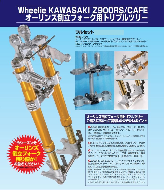 Z900RSトリプルツリー